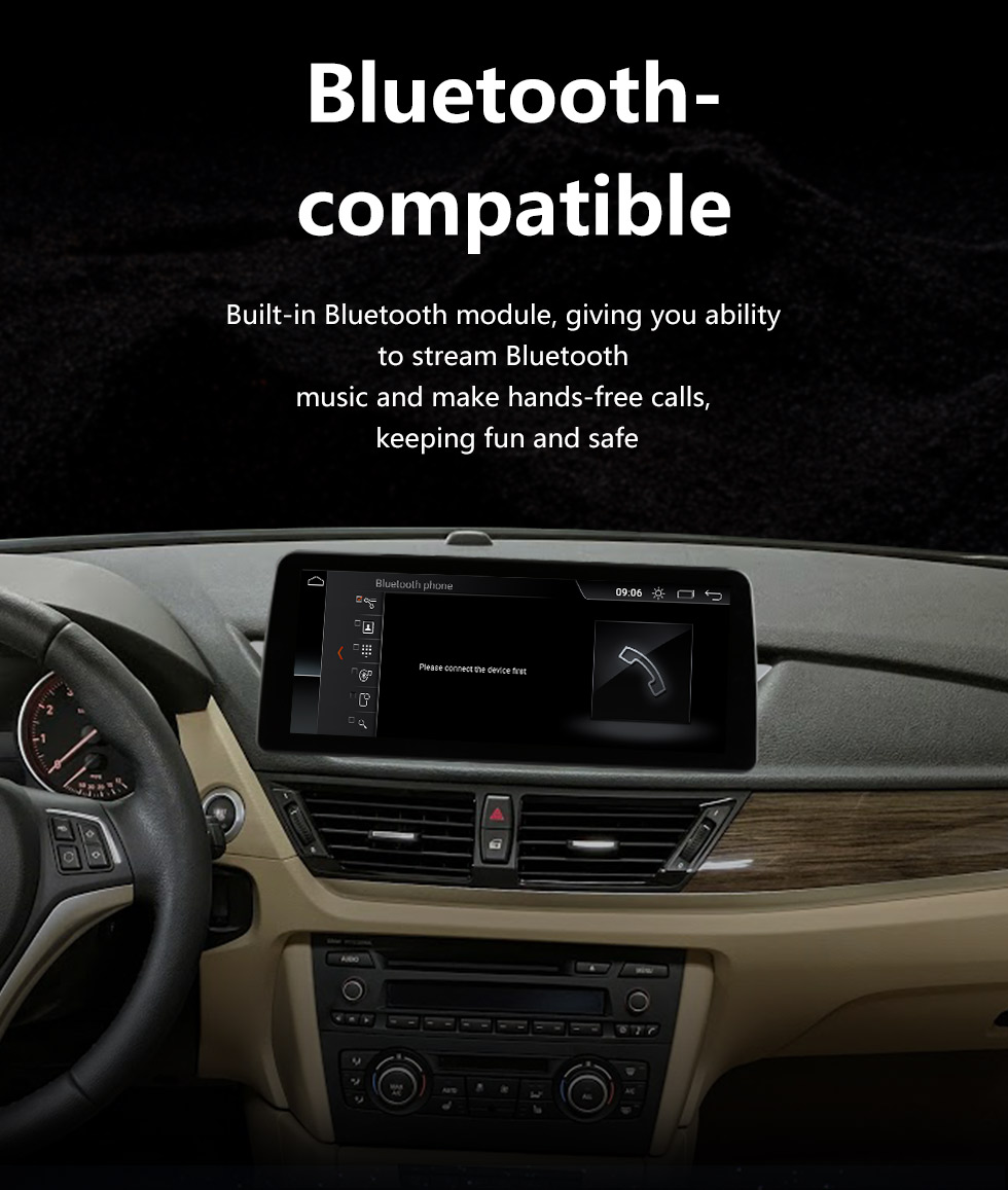 Seicane 10,25 Zoll Android 10.0 für BMW X1 E84 2009-2015 CIC Radio GPS Navigationssystem mit HD Touchscreen Bluetooth Unterstützung Carplay DVR