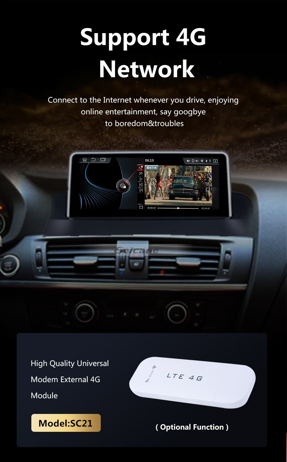 Seicane Android 10.0 8.8 polegadas Para BMW X3 F25 / X4 F26 (2014-2016) NBT Rádio HD Touchscreen GPS Sistema de Navegação com suporte Bluetooth Carplay SWC Seicane Android 10.0 8.8 polegadas Para BMW X3 F25 / X4 F26 (2014-2016) NBT Rádio HD Touchscreen GPS Sistema de Navegação com suporte Bluetooth Carplay SWC