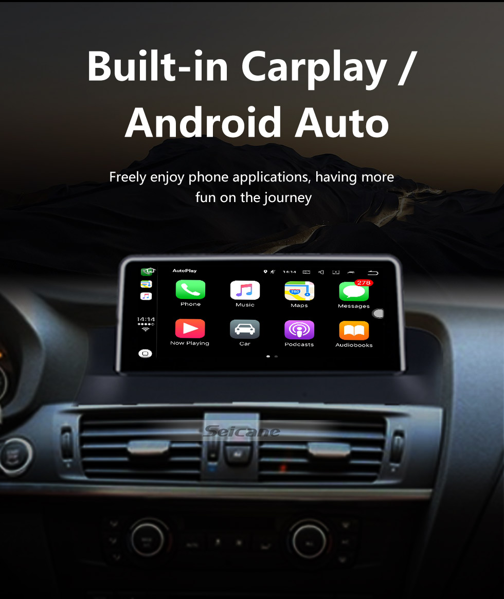 Seicane Android 10.0 8.8 polegadas Para BMW X3 F25 / X4 F26 (2014-2016) NBT Rádio HD Touchscreen GPS Sistema de Navegação com suporte Bluetooth Carplay SWC Seicane Android 10.0 8.8 polegadas Para BMW X3 F25 / X4 F26 (2014-2016) NBT Rádio HD Touchscreen GPS Sistema de Navegação com suporte Bluetooth Carplay SWC