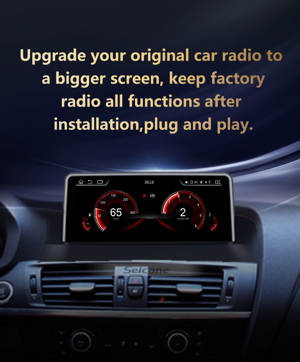 Seicane Android 10.0 8.8 polegadas Para BMW X3 F25 / X4 F26 (2014-2016) NBT Rádio HD Touchscreen GPS Sistema de Navegação com suporte Bluetooth Carplay SWC Seicane Android 10.0 8.8 polegadas Para BMW X3 F25 / X4 F26 (2014-2016) NBT Rádio HD Touchscreen GPS Sistema de Navegação com suporte Bluetooth Carplay SWC
