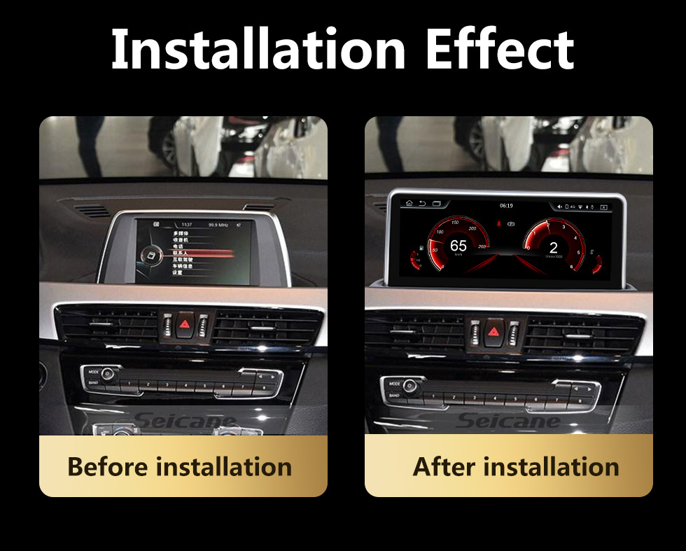 Seicane Para BMW X1 F48 (2018-) EVO Radio 10.25 polegadas Android 9.0 HD Touchscreen GPS Sistema de Navegação com suporte Bluetooth Carplay OBD2 Seicane Para BMW X1 F48 (2018-) EVO Radio 10.25 polegadas Android 9.0 HD Touchscreen GPS Sistema de Navegação com suporte Bluetooth Carplay OBD2