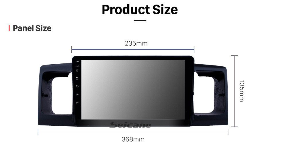 Seicane OEM 9 inch Android 10.0 Radio for 2013 Toyota Corolla/BYD F3 Bluetooth HD Touchscreen GPS Navigation support Carplay Rear camera