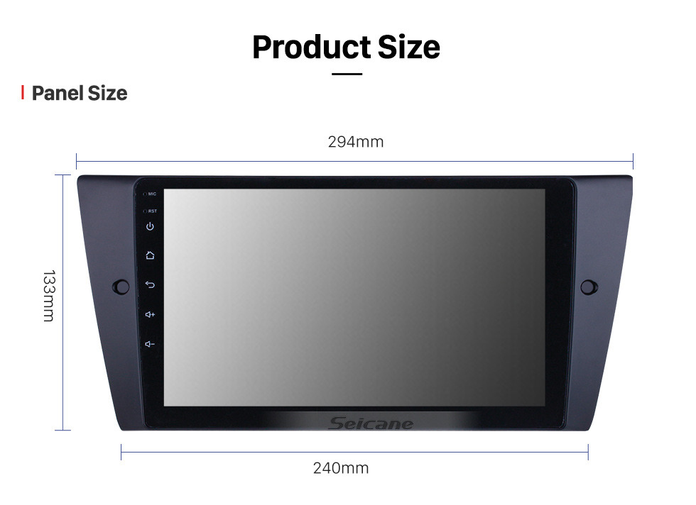 Seicane HD Touchscreen 9 inch for 2005 2006 2007-2012 BMW 3 Series E90 E91 E92 E93 316i 318i 320i 320si 323i 325i 328i 330i 335i 335is M3 316d 318d 320d 325d 330d 335d Radio Android 13.0 GPS Navigation System with Bluetooth support Carplay