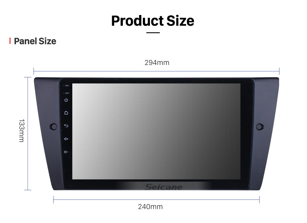 Seicane HD Touchscreen 9 Zoll für 2005 2006 2007-2012 BMW 3er E90 E91 E92 E93 316i 318i 320i 320si 323i 325i 328i 330i 335i 335is M3 316d 318d 320d 325d 330d 335d Radio Android 0