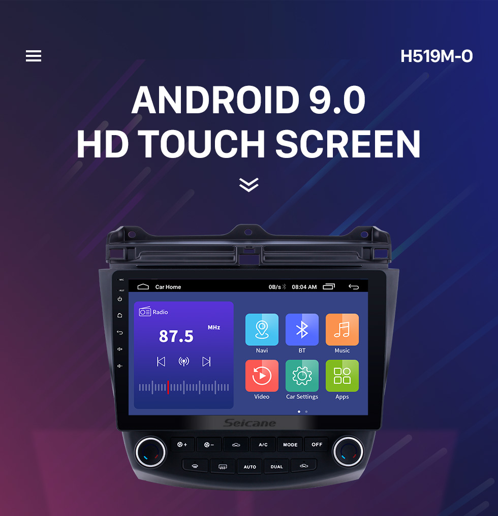Seicane 10,1 pouces Android 8.1 HD 1024 * 600 Autoradio à écran tactile pour 2003 2004 2005 2006 2007 Honda Accord 7 Navigation GPS Bluetooth Musique WIFI USB Lien miroir Unité de soutien DVR OBD2 Commande au volant Caméra de recul Seicane 10,1 pouces Android 8.1 HD 1024 * 600 Autoradio à écran tactile pour 2003 2004 2005 2006 2007 Honda Accord 7 Navigation GPS Bluetooth Musique WIFI USB Lien miroir Unité de soutien DVR OBD2 Commande au volant Caméra de recul