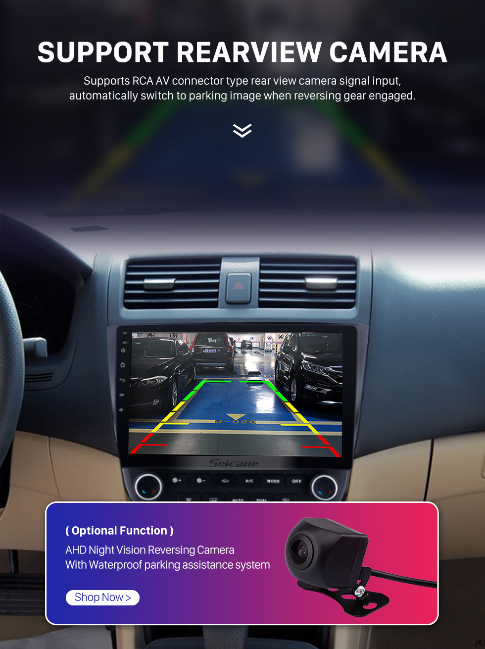 Seicane 10,1 pouces Android 8.1 HD 1024 * 600 Autoradio à écran tactile pour 2003 2004 2005 2006 2007 Honda Accord 7 Navigation GPS Bluetooth Musique WIFI USB Lien miroir Unité de soutien DVR OBD2 Commande au volant Caméra de recul Seicane 10,1 pouces Android 8.1 HD 1024 * 600 Autoradio à écran tactile pour 2003 2004 2005 2006 2007 Honda Accord 7 Navigation GPS Bluetooth Musique WIFI USB Lien miroir Unité de soutien DVR OBD2 Commande au volant Caméra de recul