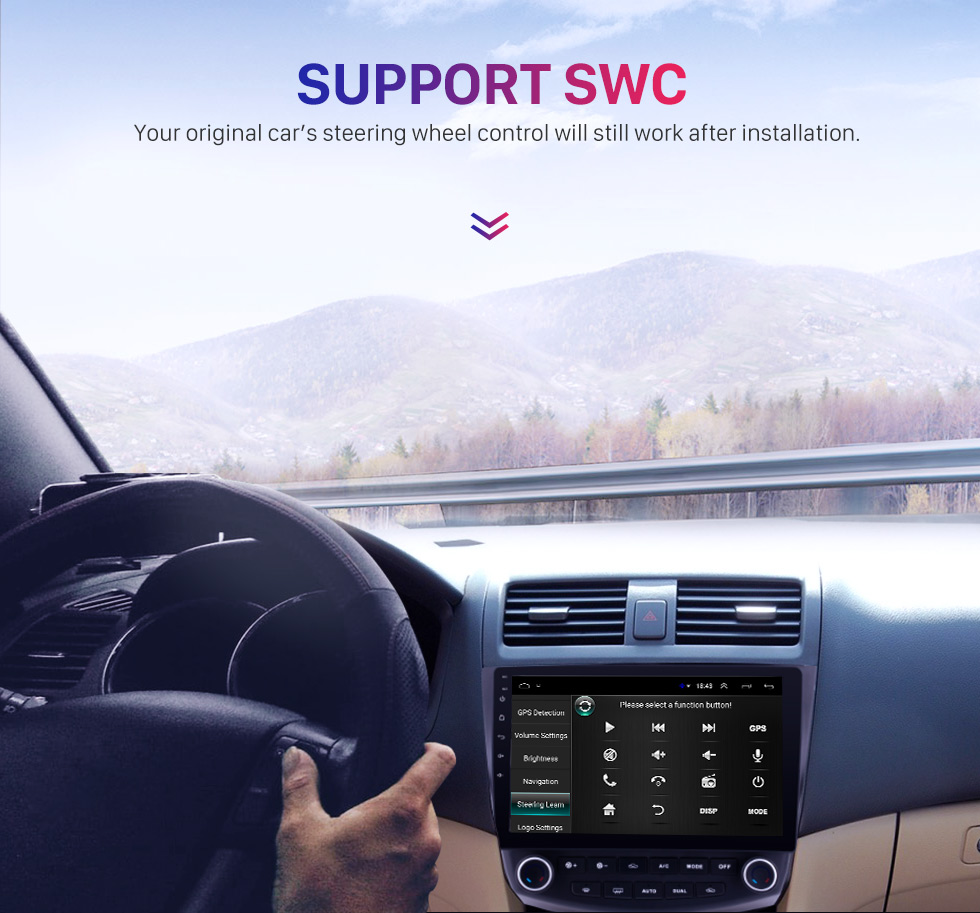 Seicane 10,1 pouces Android 8.1 HD 1024 * 600 Autoradio à écran tactile pour 2003 2004 2005 2006 2007 Honda Accord 7 Navigation GPS Bluetooth Musique WIFI USB Lien miroir Unité de soutien DVR OBD2 Commande au volant Caméra de recul Seicane 10,1 pouces Android 8.1 HD 1024 * 600 Autoradio à écran tactile pour 2003 2004 2005 2006 2007 Honda Accord 7 Navigation GPS Bluetooth Musique WIFI USB Lien miroir Unité de soutien DVR OBD2 Commande au volant Caméra de recul