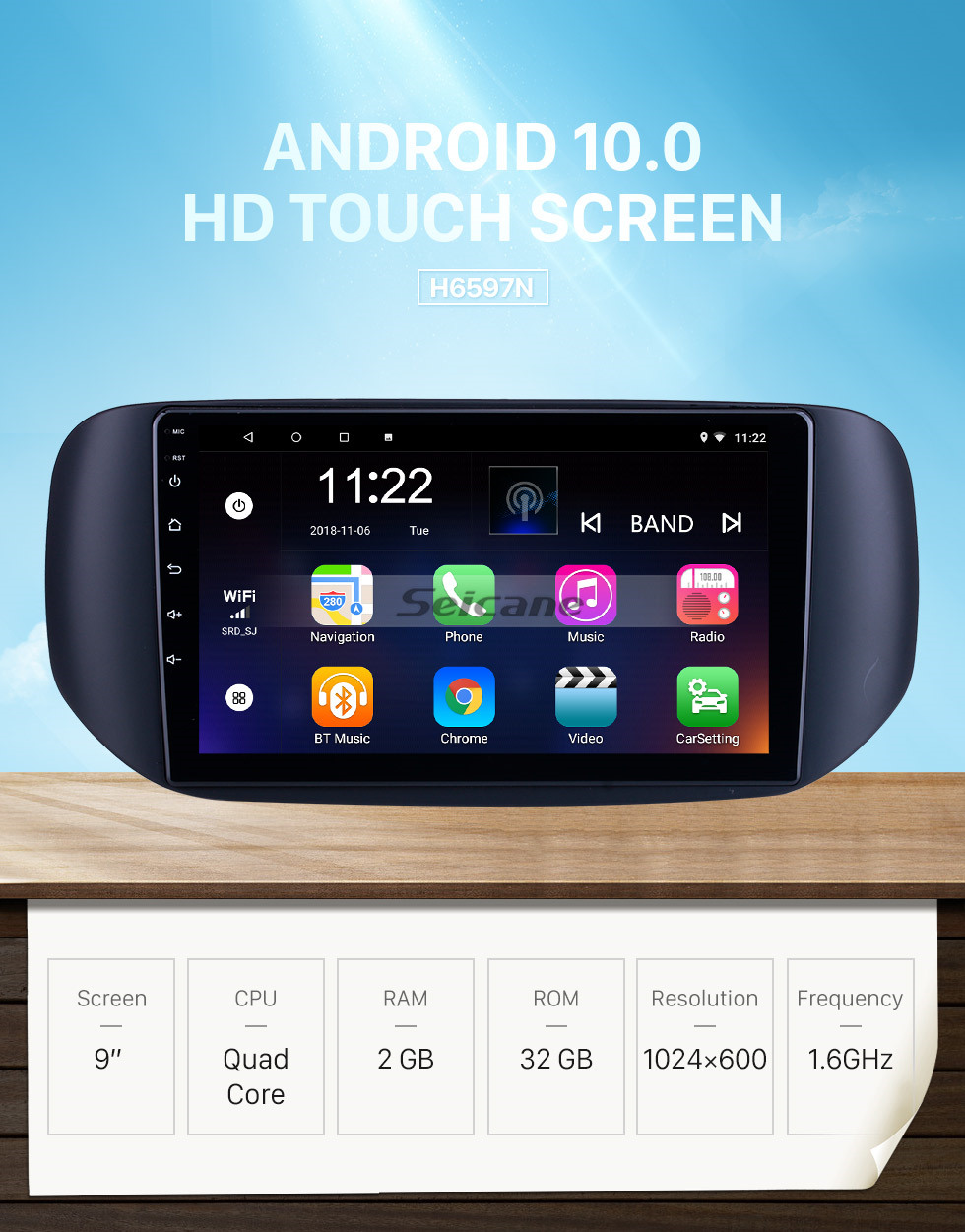 Seicane OEM Android 10.0 para 2018 Tata Hexa RHD Radio con Bluetooth 9 pulgadas HD Pantalla táctil Sistema de navegación GPS compatible con Carplay Seicane OEM Android 10.0 para 2018 Tata Hexa RHD Radio con Bluetooth 9 pulgadas HD Pantalla táctil Sistema de navegación GPS compatible con Carplay