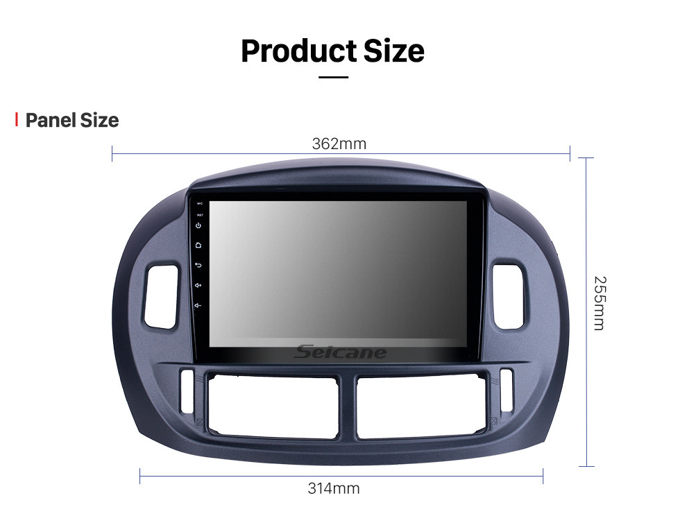 Seicane 9 polegadas Android 10.0 para 2002 2003 2004 2005 2006 TOYOTA ESTIMA / ACR30 (RHD) Sistema de navegação por rádio GPS com tela sensível ao toque HD Compatível com Bluetooth Carplay TV digital