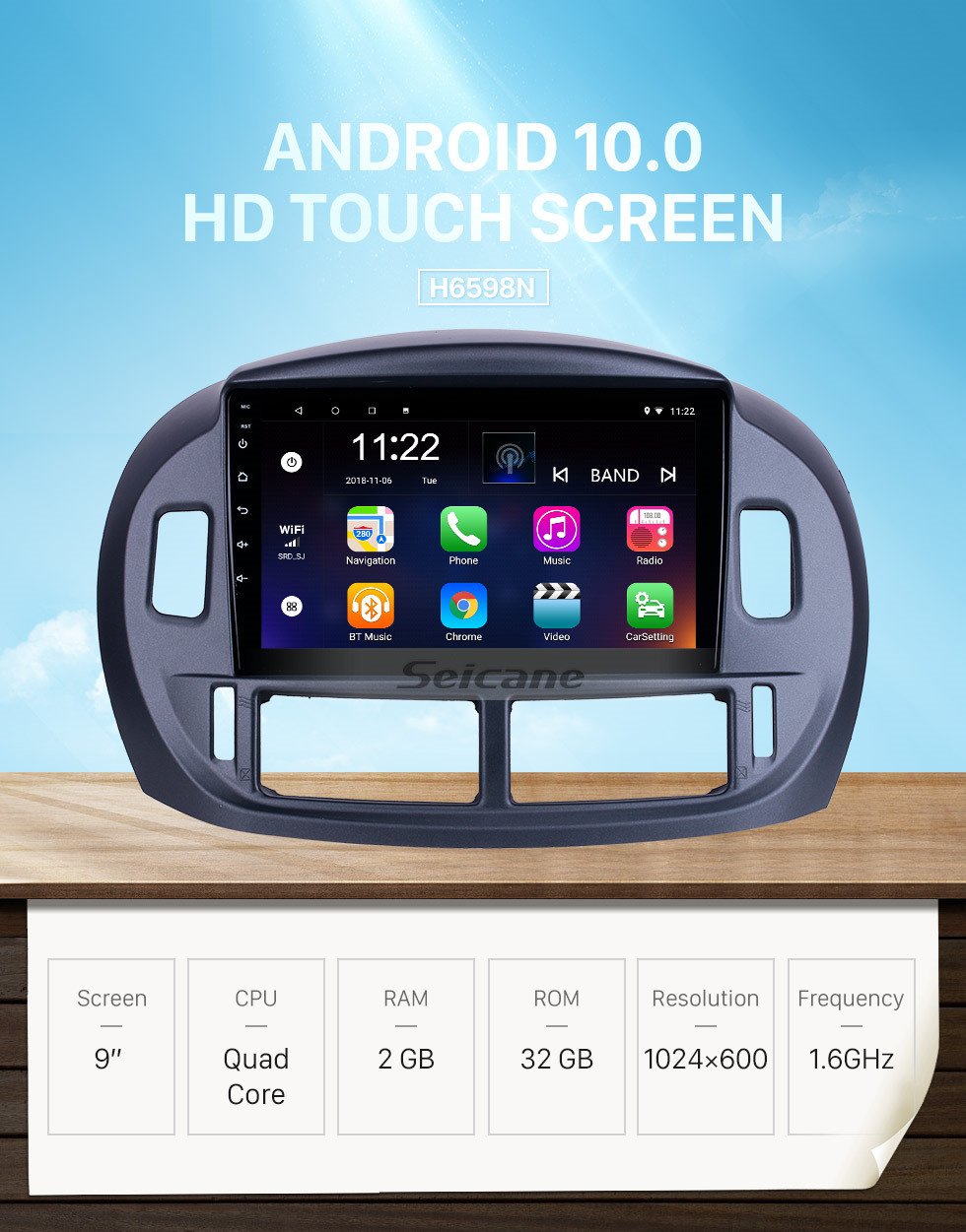 Seicane 9 inch Android 10.0 for 2004 Toyota Previa Radio GPS Navigation System With HD Touchscreen Bluetooth support Carplay Digital TV Seicane 9 inch Android 10.0 for 2004 Toyota Previa Radio GPS Navigation System With HD Touchscreen Bluetooth support Carplay Digital TV