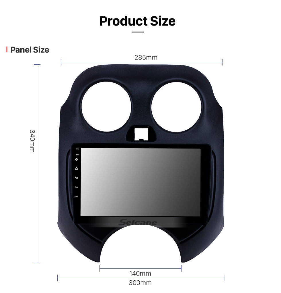Seicane HD Touchscreen de 9 polegada Android 10.0 Navegação GPS Rádio para 2010 NISSAN MARÇO com Bluetooth USB WIFI AUX suporte DVR Carplay SWC 3G OBD câmera de Backup