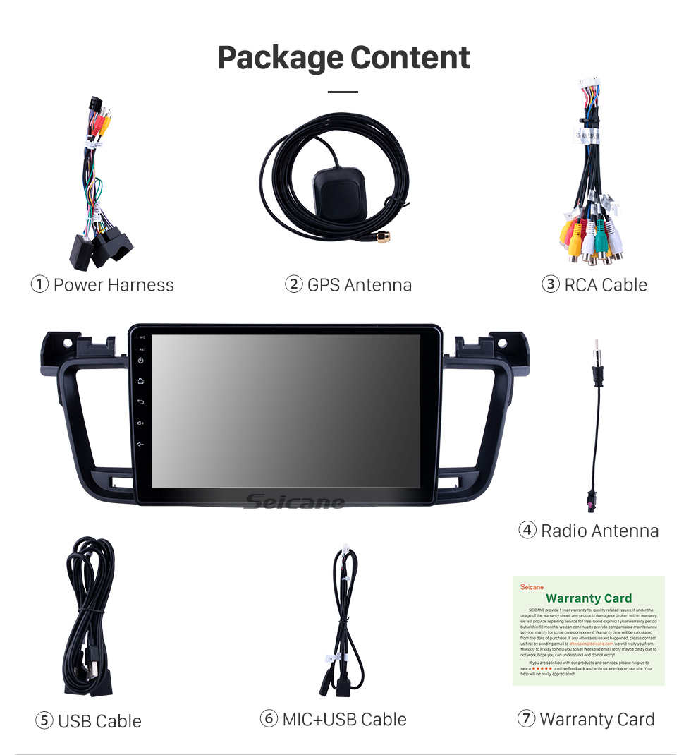 Seicane For 2011-2015 2016 2017 Peugeot 508 Radio HD Touchscreen 9 inch Android 10.0 Bluetooth with GPS Navigation System Carplay support 1080P Seicane For 2011-2015 2016 2017 Peugeot 508 Radio HD Touchscreen 9 inch Android 10.0 Bluetooth with GPS Navigation System Carplay support 1080P