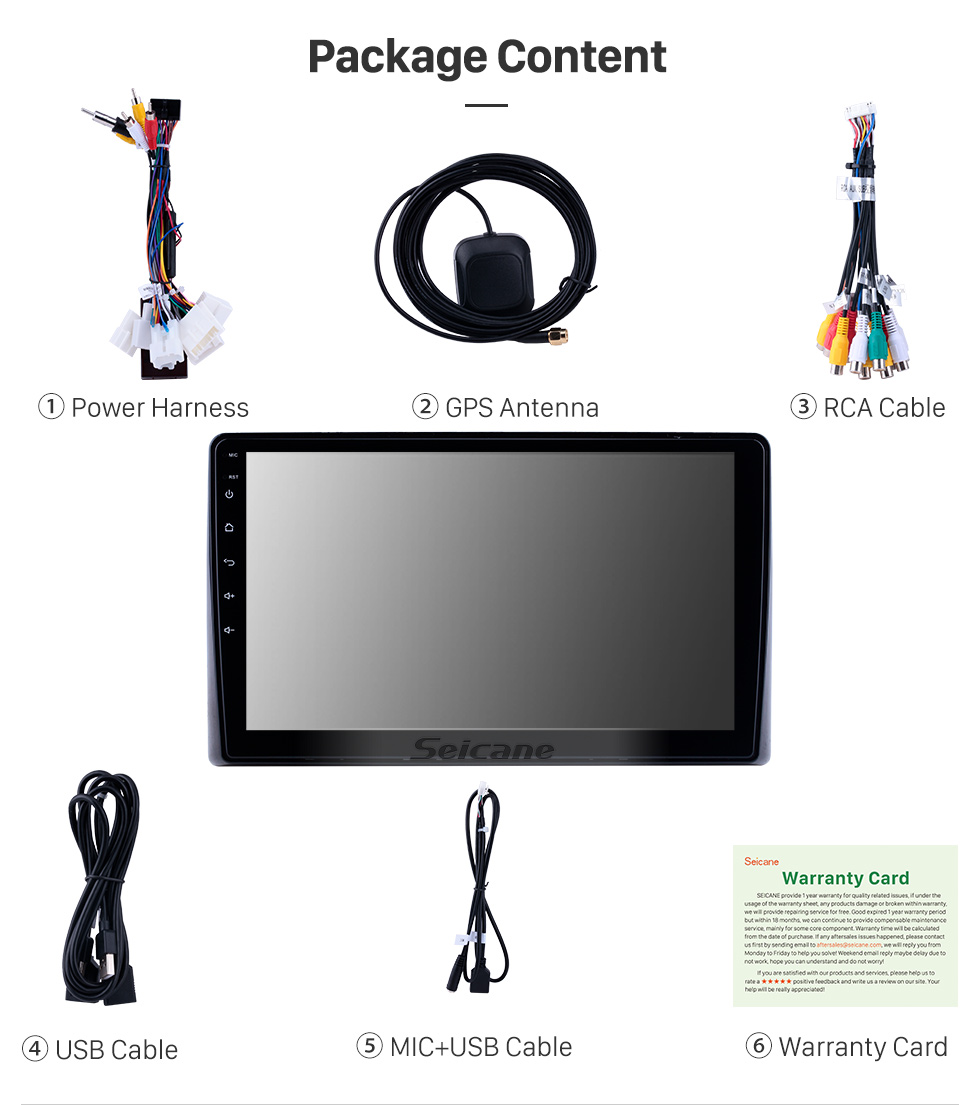 Seicane 10.1 inch For 2019 Toyota Previa Radio Android 10.0 GPS Navigation System Bluetooth HD Touchscreen Carplay support OBD2 Seicane 10.1 inch For 2019 Toyota Previa Radio Android 10.0 GPS Navigation System Bluetooth HD Touchscreen Carplay support OBD2