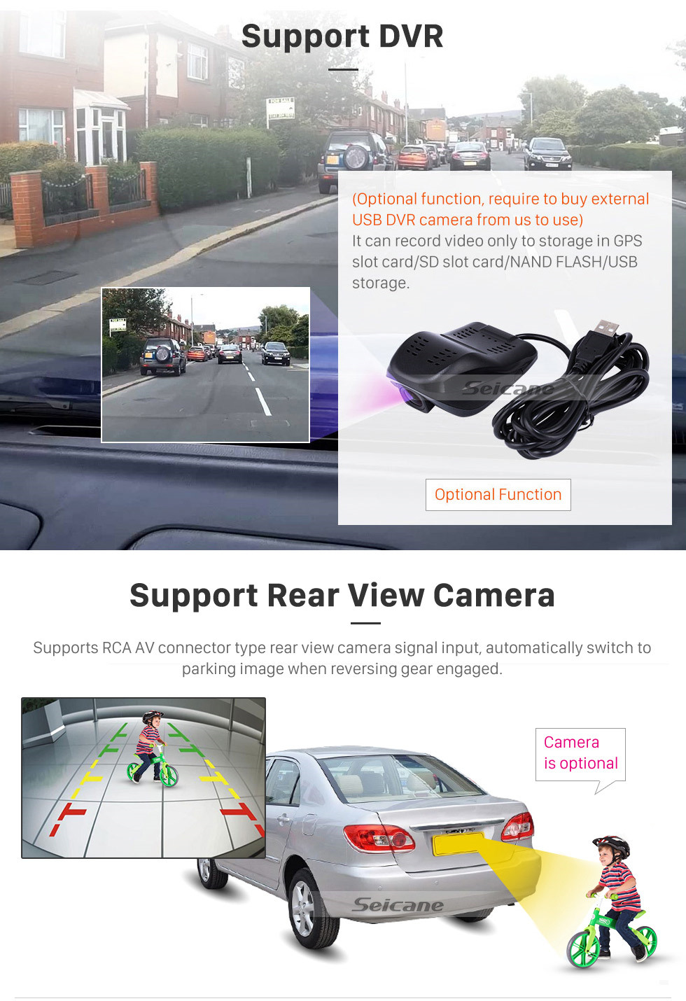Seicane 10,1-дюймовый Android 10.0 для 2019 Toyota Previa Radio GPS навигационная система с HD сенсорным экраном Поддержка Bluetooth Carplay Задняя камера