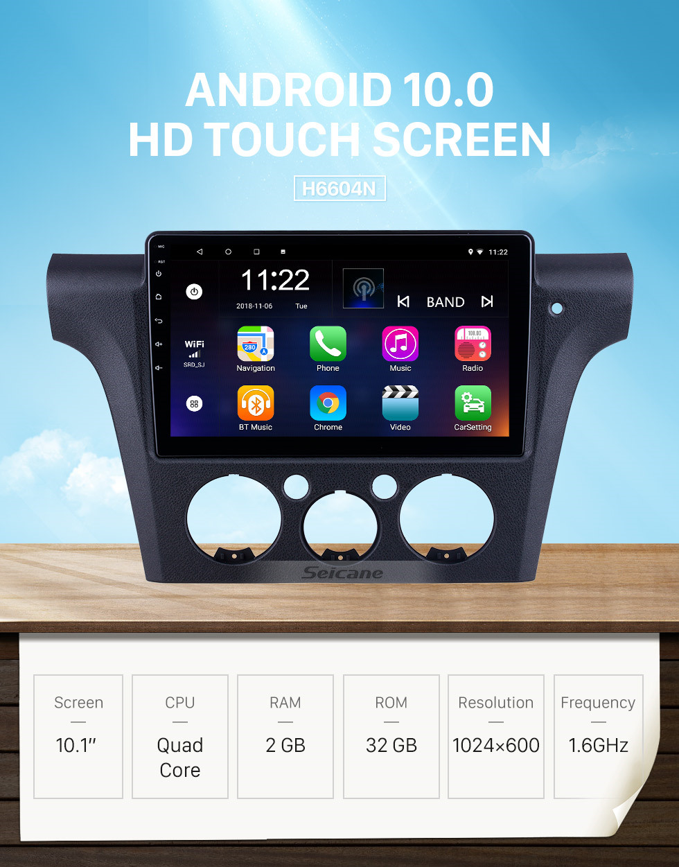 Seicane 10,1 polegadas Android 10.0 para 2001 2002-2005 Mitsubishi Airtrek / Outlander Radio Sistema de Navegação GPS Com HD Touchscreen Suporte Bluetooth Carplay Seicane 10,1 polegadas Android 10.0 para 2001 2002-2005 Mitsubishi Airtrek / Outlander Radio Sistema de Navegação GPS Com HD Touchscreen Suporte Bluetooth Carplay