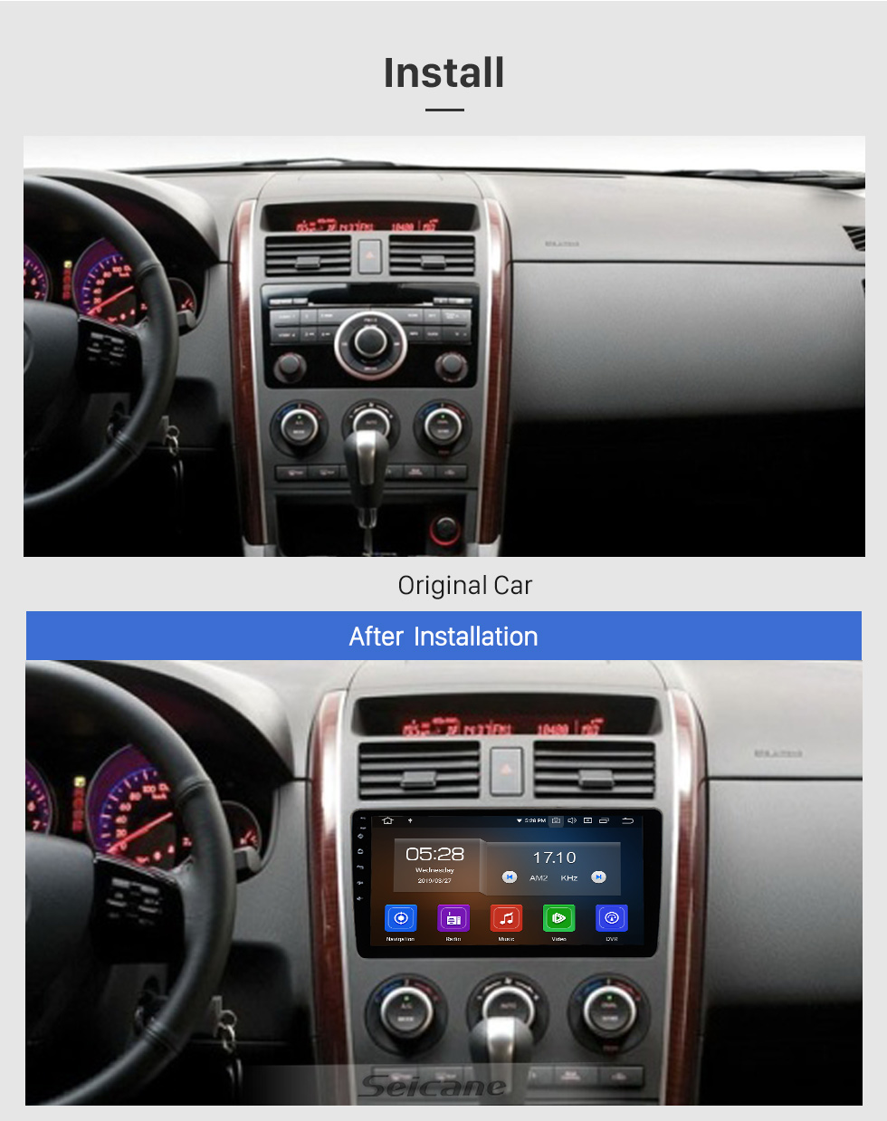 Seicane 10.1 inch Android 10.0 For 2009 Mazda CX-9 Radio GPS Navigation System with HD Touchscreen Bluetooth Carplay support OBD2 Seicane 10.1 inch Android 10.0 For 2009 Mazda CX-9 Radio GPS Navigation System with HD Touchscreen Bluetooth Carplay support OBD2