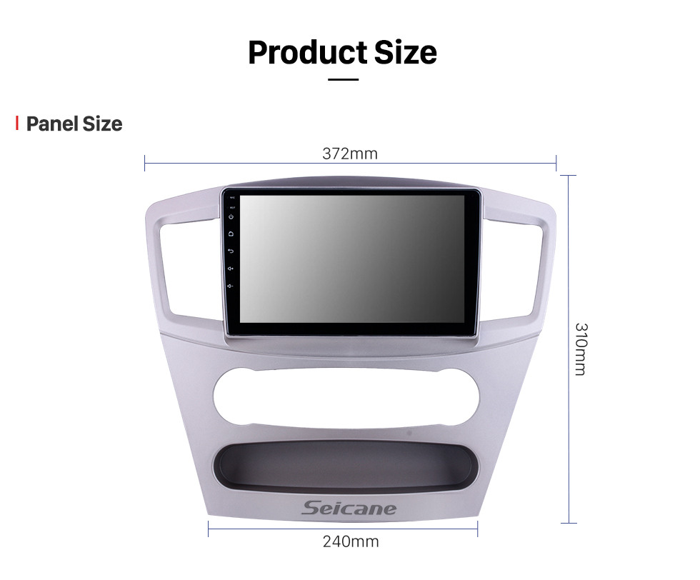 Seicane OEM Android 9.0 de 9 pulgadas para 2010 Mitsubishi Galant Radio con Bluetooth HD Pantalla táctil Sistema de navegación GPS compatible con Carplay