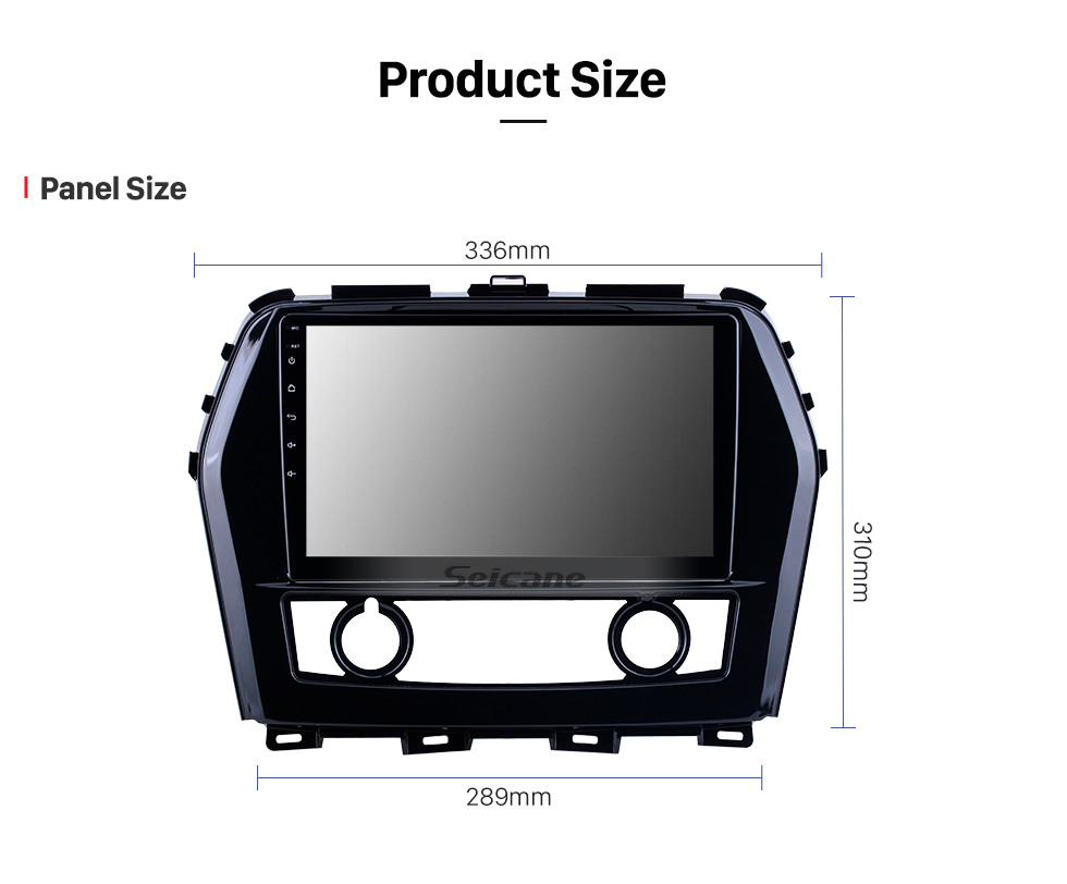 Seicane Android 10.0 HD Touchscreen 10.1 polegadas para 2016 Nissan Teana / Maxima Radio Sistema de Navegação GPS com suporte Bluetooth Carplay TPMS