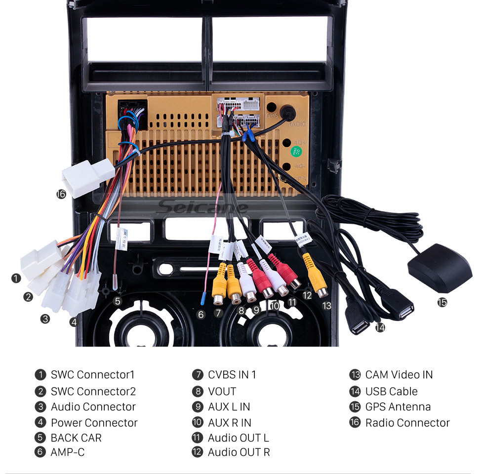 Seicane Para 2004 2005 2006-2012 Toyota Avanza Rádio 9 polegadas Android 10.0 HD Touchscreen Sistema de Navegação GPS com suporte Bluetooth Carplay OBD2 Seicane Para 2004 2005 2006-2012 Toyota Avanza Rádio 9 polegadas Android 10.0 HD Touchscreen Sistema de Navegação GPS com suporte Bluetooth Carplay OBD2
