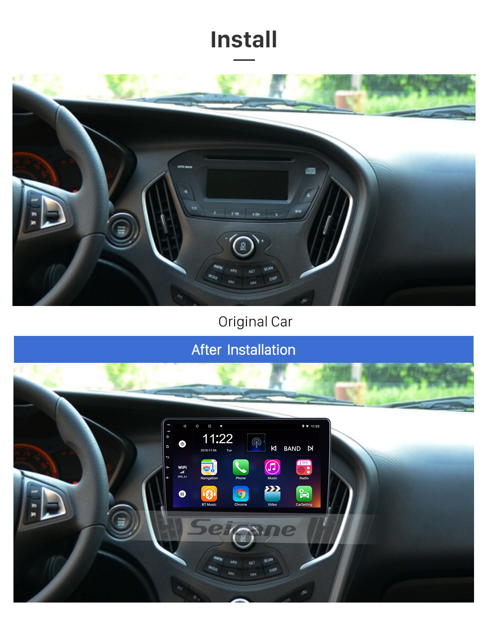 Seicane 10.1 inch Android 10.0 for 2013 2014 2015 2016 Trumpchi GA3 Radio GPS Navigation System With HD Touchscreen Bluetooth support Carplay Seicane 10.1 inch Android 10.0 for 2013 2014 2015 2016 Trumpchi GA3 Radio GPS Navigation System With HD Touchscreen Bluetooth support Carplay