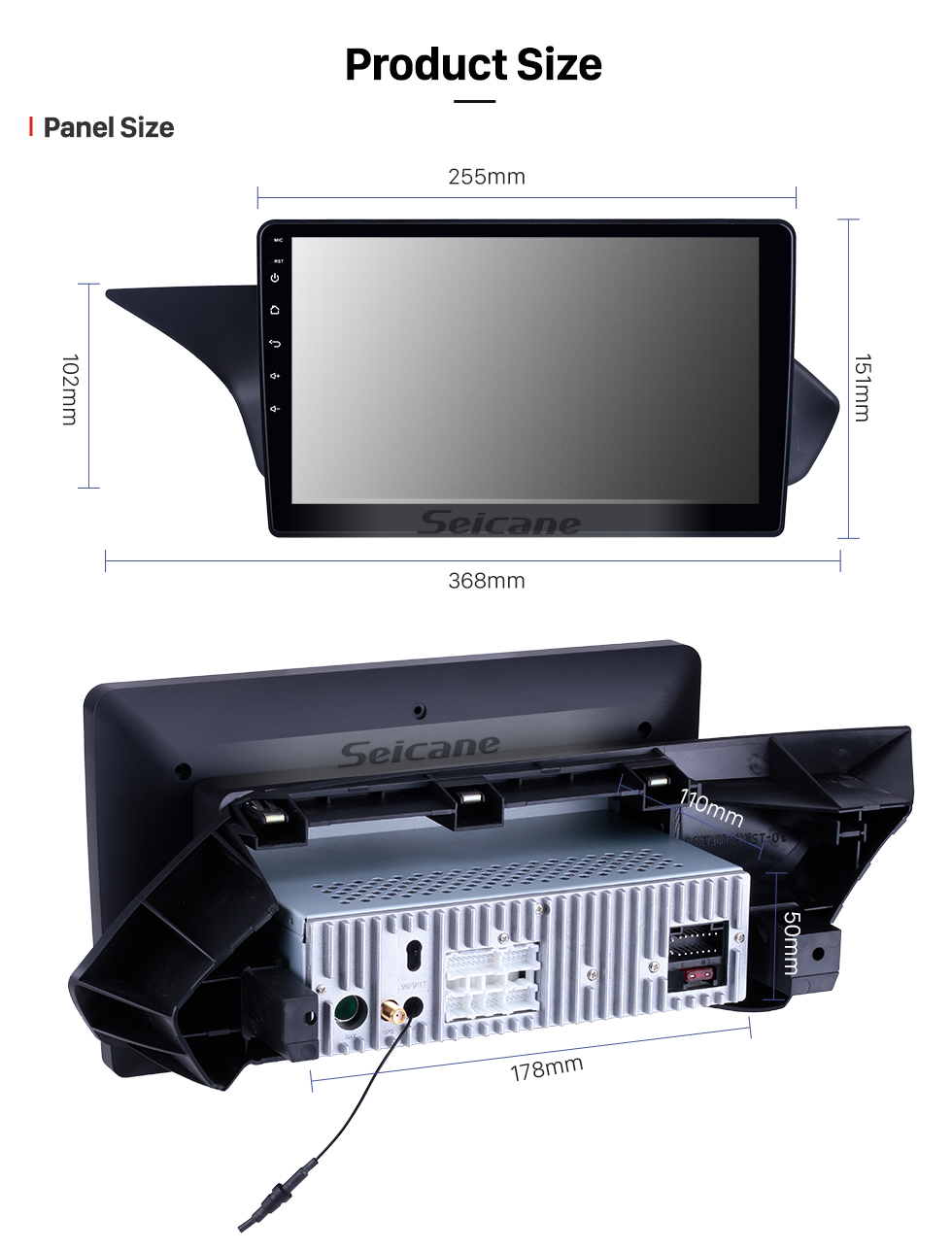 Seicane 10,1 pulgadas Android 12,0 para 2018 HYUNDA ENCINO sistema de navegación GPS estéreo con pantalla táctil Bluetooth compatible con cámara de visión trasera