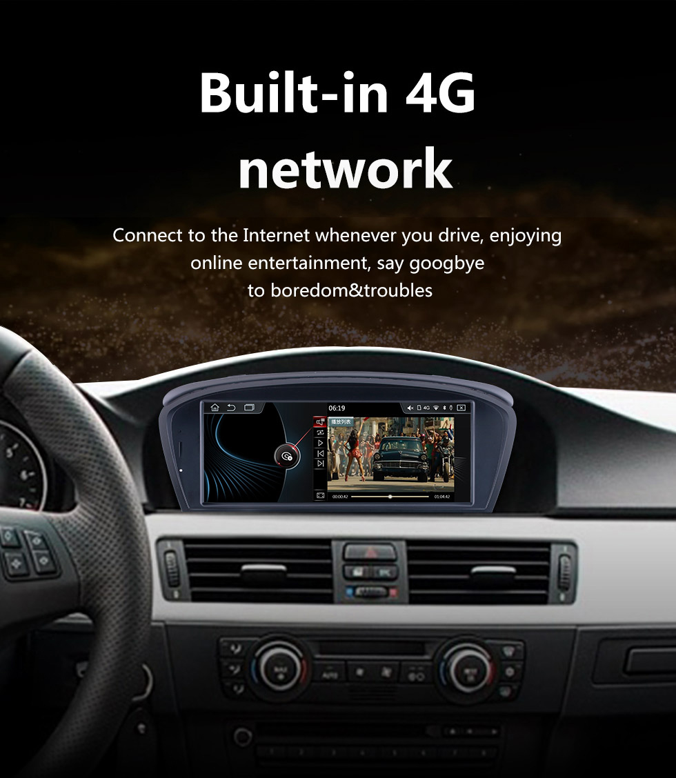 Seicane 8,8 pouces Android 10.0 Pour BMW Série 5 E60 2009-2010 Série 3 E90 2009-2012 CCC Radio Système de navigation GPS avec écran tactile HD Prise en charge Bluetooth Carplay