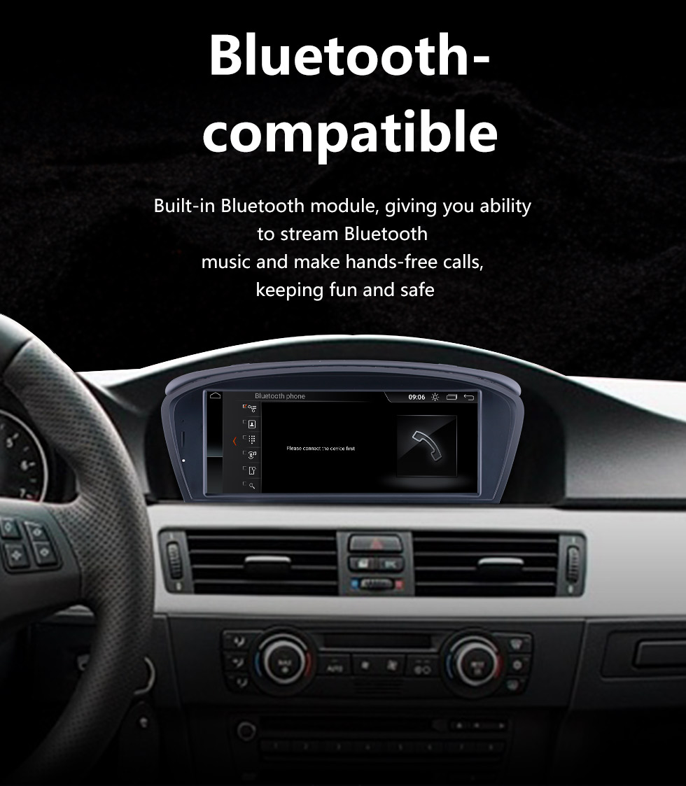 Seicane 8.8 pulgadas Android 10.0 para BMW 5 Series E60 2009-2010 3 Series E90 2009-2012 CCC Radio Sistema de navegación GPS con pantalla táctil HD Soporte Bluetooth Carplay