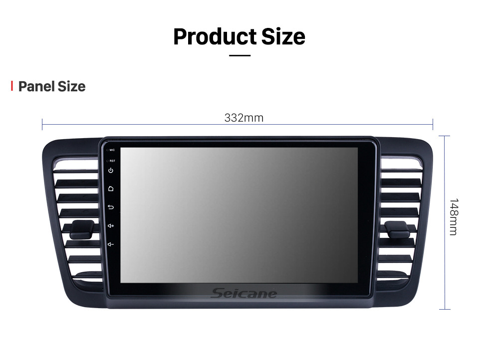 Seicane HD Touchscreen 9 polegadas Android 13.0 para 2004 2005 2006-2009 Subaru Legacy/Liberty Rádio Sistema de Navegação GPS com suporte Bluetooth Carplay DVR