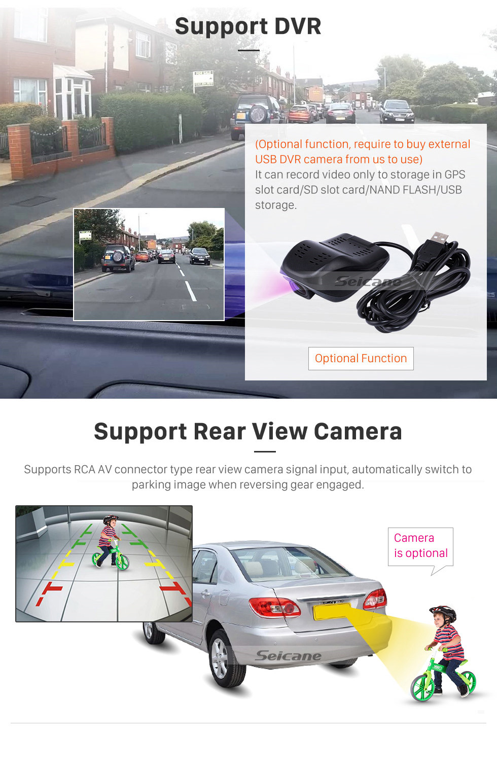 Seicane Android 13.0 HD Touchscreen 9 Zoll für Porsche Cayenne 2003-2011 Radio GPS Navigationssystem mit Bluetooth Unterstützung Carplay TPMS