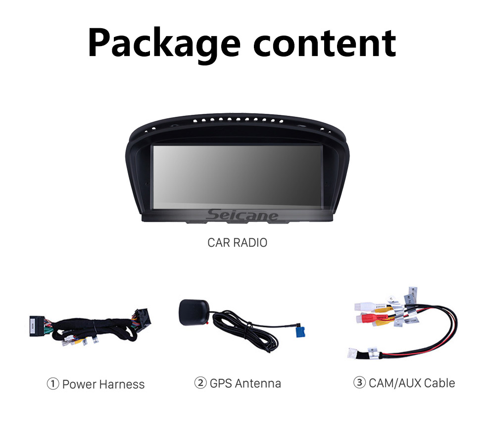 Seicane HD Touchscreen 8,8 Zoll für BMW 3er E90 / 5er E60 (2009-2012) CIC Radio Android 10.0 GPS Navigationssystem mit Bluetooth-Unterstützung Carplay Seicane HD Touchscreen 8,8 Zoll für BMW 3er E90 / 5er E60 (2009-2012) CIC Radio Android 10.0 GPS Navigationssystem mit Bluetooth-Unterstützung Carplay