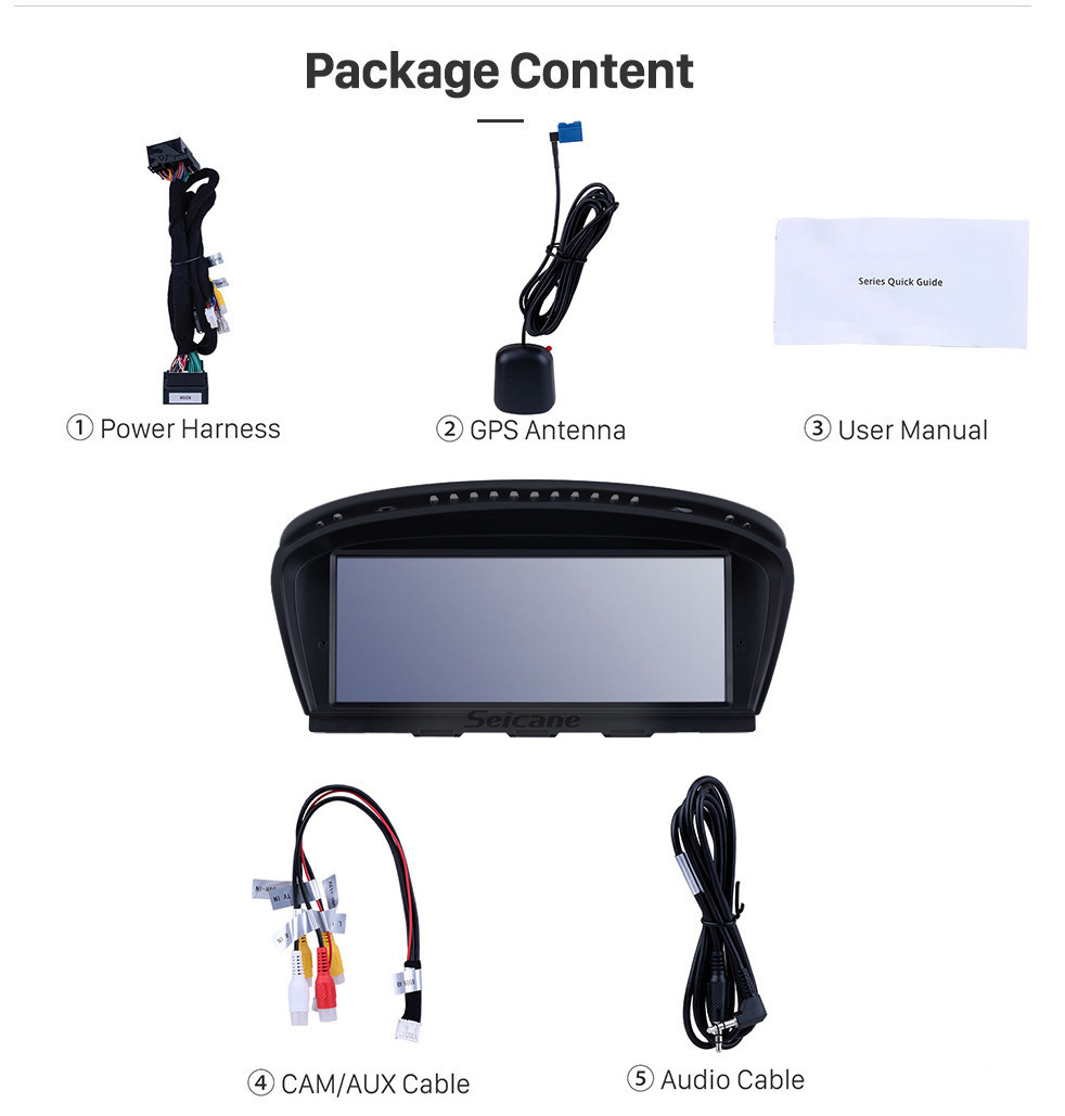 Seicane HD Touchscreen 8,8 Zoll für BMW 3er E90 / 5er E60 (2009-2012) CIC Radio Android 10.0 GPS Navigationssystem mit Bluetooth-Unterstützung Carplay Seicane HD Touchscreen 8,8 Zoll für BMW 3er E90 / 5er E60 (2009-2012) CIC Radio Android 10.0 GPS Navigationssystem mit Bluetooth-Unterstützung Carplay