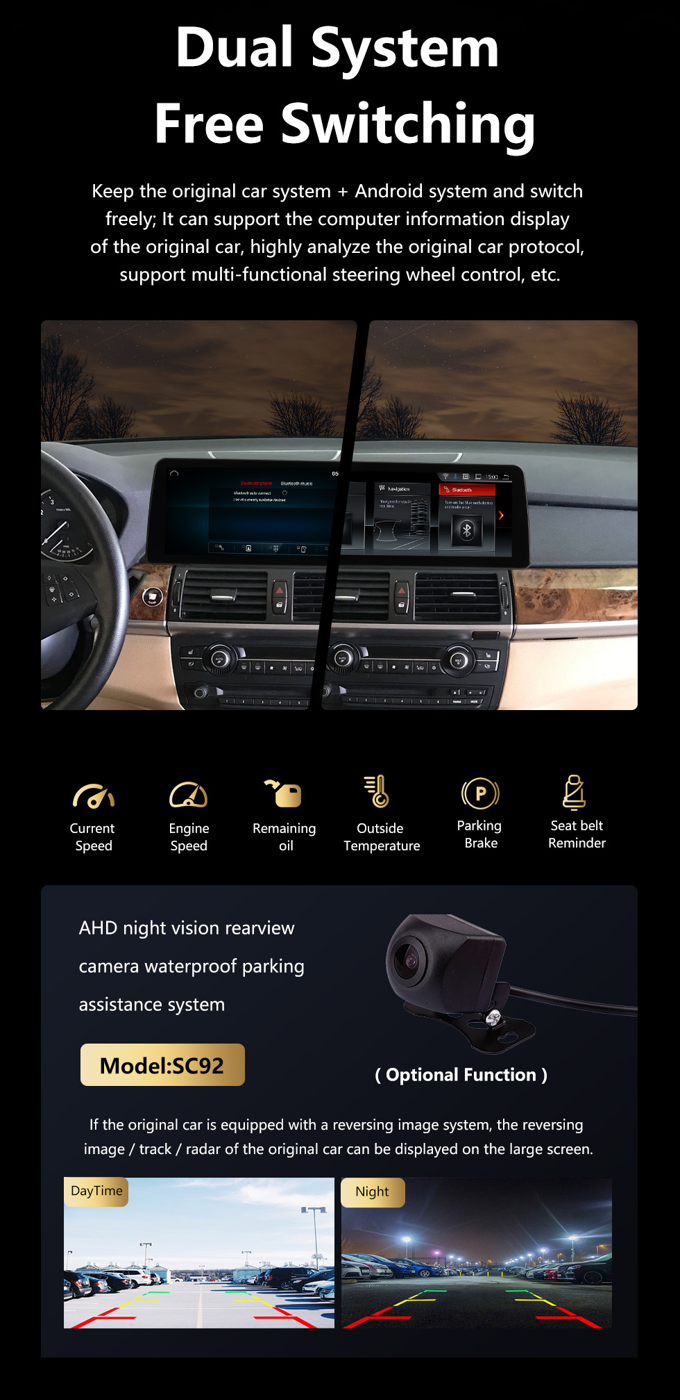 Seicane 10,25-дюймовый Android 10.0 для BMW X5 E70 / X6 E71 (2011-2014) CCC Radio HD с сенсорным экраном Система GPS-навигации с поддержкой Bluetooth Carplay DVR Seicane 10,25-дюймовый Android 10.0 для BMW X5 E70 / X6 E71 (2011-2014) CCC Radio HD с сенсорным экраном Система GPS-навигации с поддержкой Bluetooth Carplay DVR