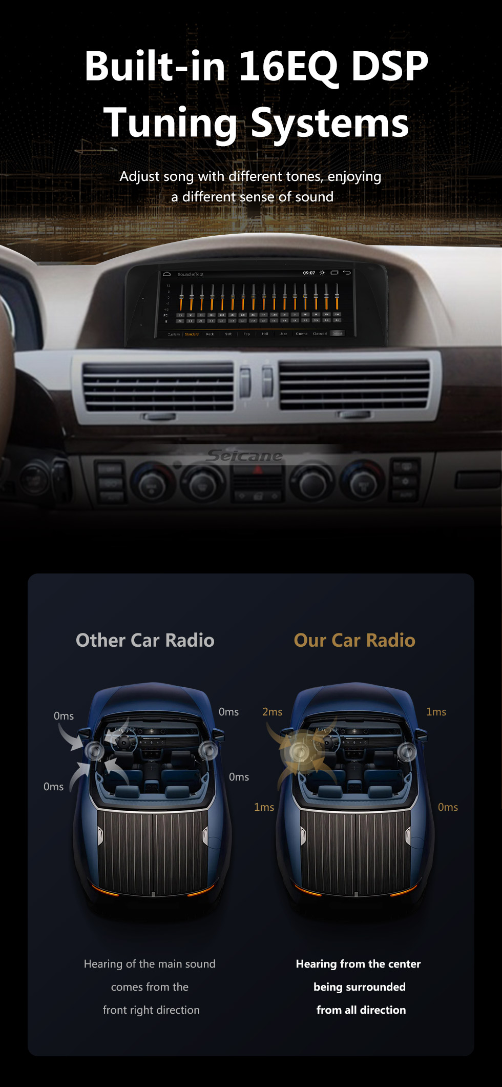 Seicane 8,8-дюймовый Android 10.0 для BMW 7 серии E65 E66 2001-2008 радио стерео DVD-плеер Система GPS-навигации с сенсорным экраном HD Поддержка Bluetooth Carplay OBD2 Seicane 8,8-дюймовый Android 10.0 для BMW 7 серии E65 E66 2001-2008 радио стерео DVD-плеер Система GPS-навигации с сенсорным экраном HD Поддержка Bluetooth Carplay OBD2