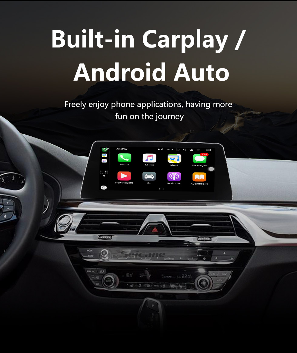 Seicane Pantalla táctil HD 10.25 pulgadas Android 10.0 para BMW 5 Series G30 G31 G38 F90 (2018-) EVO Radio Sistema de navegación GPS con soporte Bluetooth Carplay Seicane Pantalla táctil HD 10.25 pulgadas Android 10.0 para BMW 5 Series G30 G31 G38 F90 (2018-) EVO Radio Sistema de navegación GPS con soporte Bluetooth Carplay