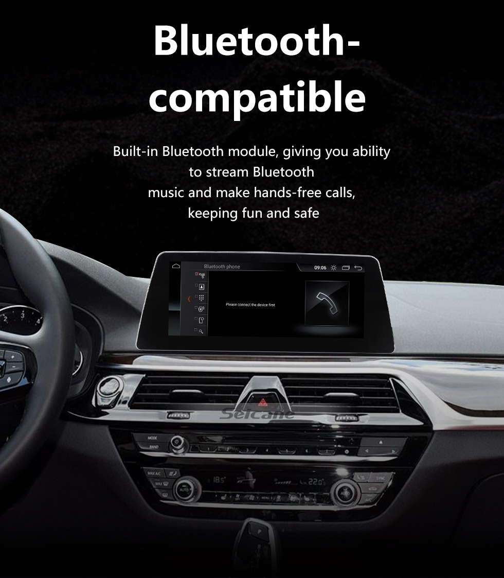 Seicane Pantalla táctil HD 10.25 pulgadas Android 10.0 para BMW 5 Series G30 G31 G38 F90 (2018-) EVO Radio Sistema de navegación GPS con soporte Bluetooth Carplay Seicane Pantalla táctil HD 10.25 pulgadas Android 10.0 para BMW 5 Series G30 G31 G38 F90 (2018-) EVO Radio Sistema de navegación GPS con soporte Bluetooth Carplay