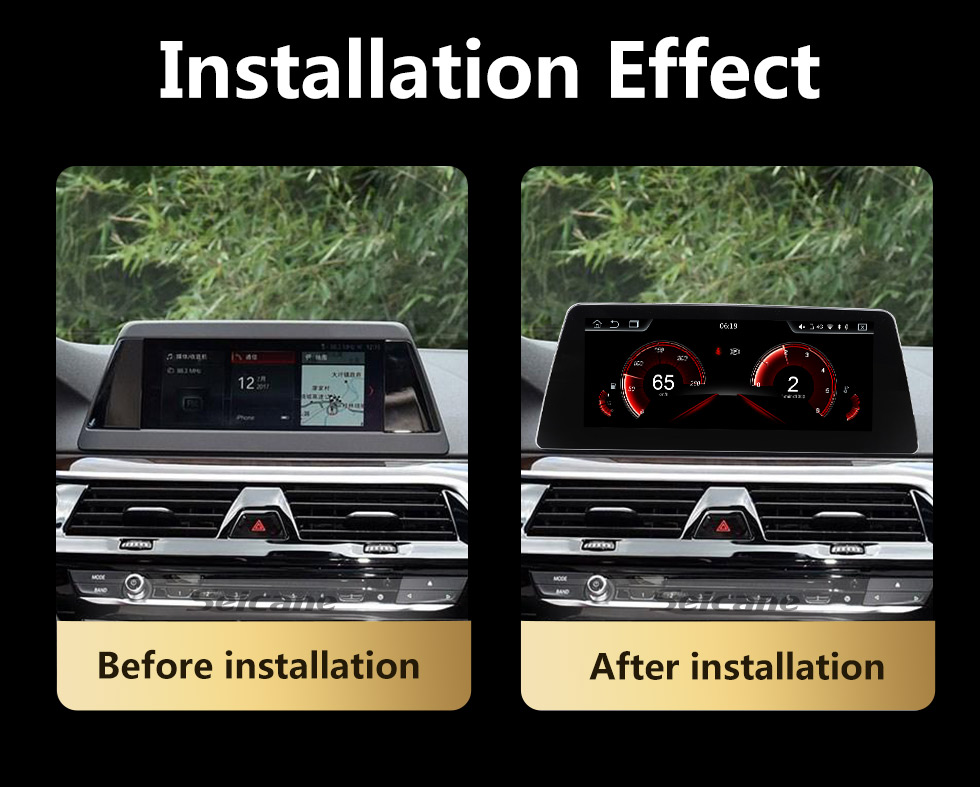 Seicane Pantalla táctil HD 10.25 pulgadas Android 10.0 para BMW 5 Series G30 G31 G38 F90 (2018-) EVO Radio Sistema de navegación GPS con soporte Bluetooth Carplay Seicane Pantalla táctil HD 10.25 pulgadas Android 10.0 para BMW 5 Series G30 G31 G38 F90 (2018-) EVO Radio Sistema de navegación GPS con soporte Bluetooth Carplay