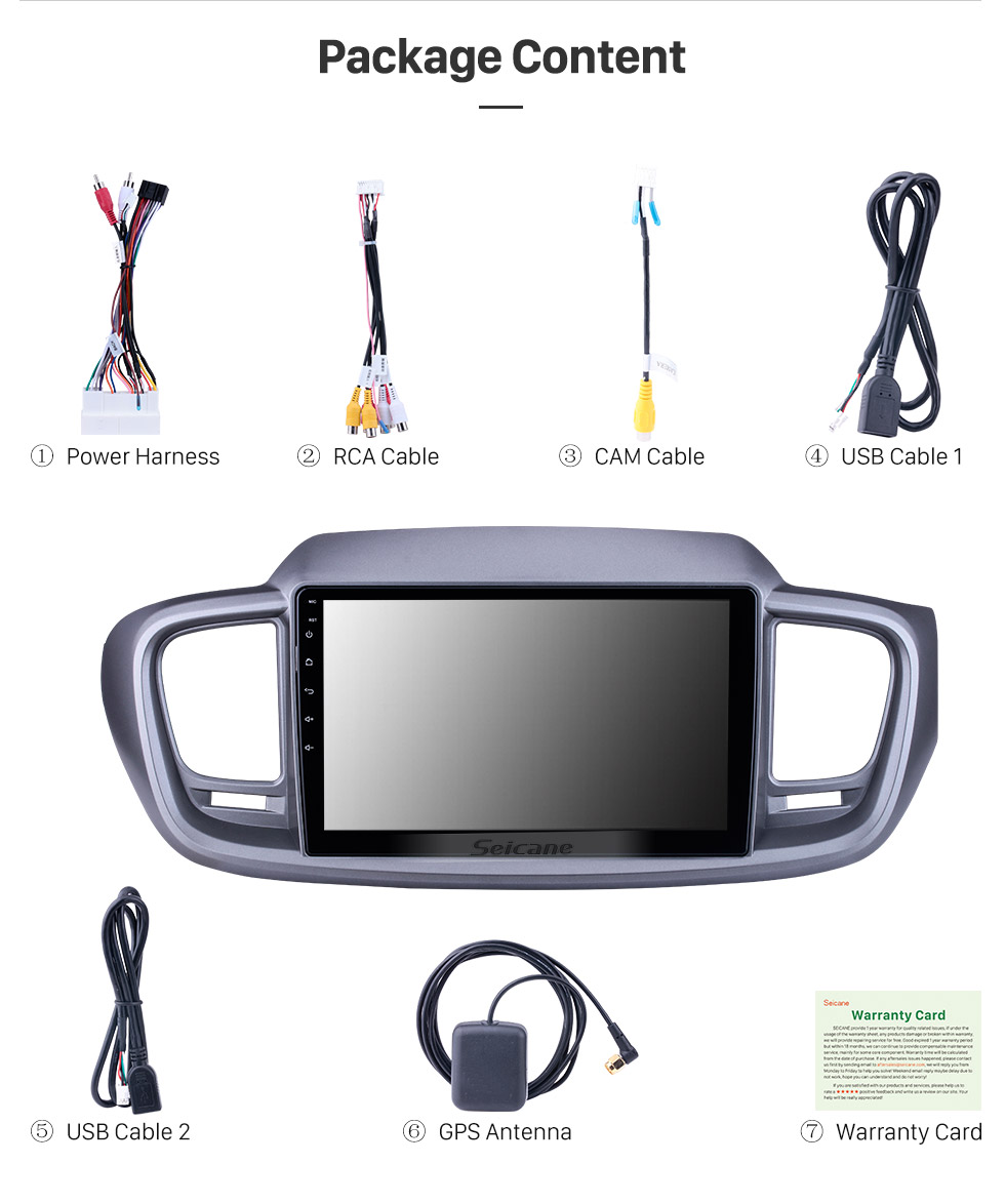 Seicane HD Touchscreen 10.1 inch Android 10.0 for 2015 Kia Sorento RHD Radio GPS Navigation System with Bluetooth support Carplay DVR Seicane HD Touchscreen 10.1 inch Android 10.0 for 2015 Kia Sorento RHD Radio GPS Navigation System with Bluetooth support Carplay DVR