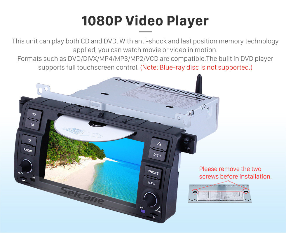 Seicane 7 inch Android 10.0 GPS Navigation Radio for 1998-2006 BMW 3 Series E46 M3 with HD Touchscreen Carplay Bluetooth WIFI USB support OBD2 SWC Steering Wheel Control Seicane 7 inch Android 10.0 GPS Navigation Radio for 1998-2006 BMW 3 Series E46 M3 with HD Touchscreen Carplay Bluetooth WIFI USB support OBD2 SWC Steering Wheel Control