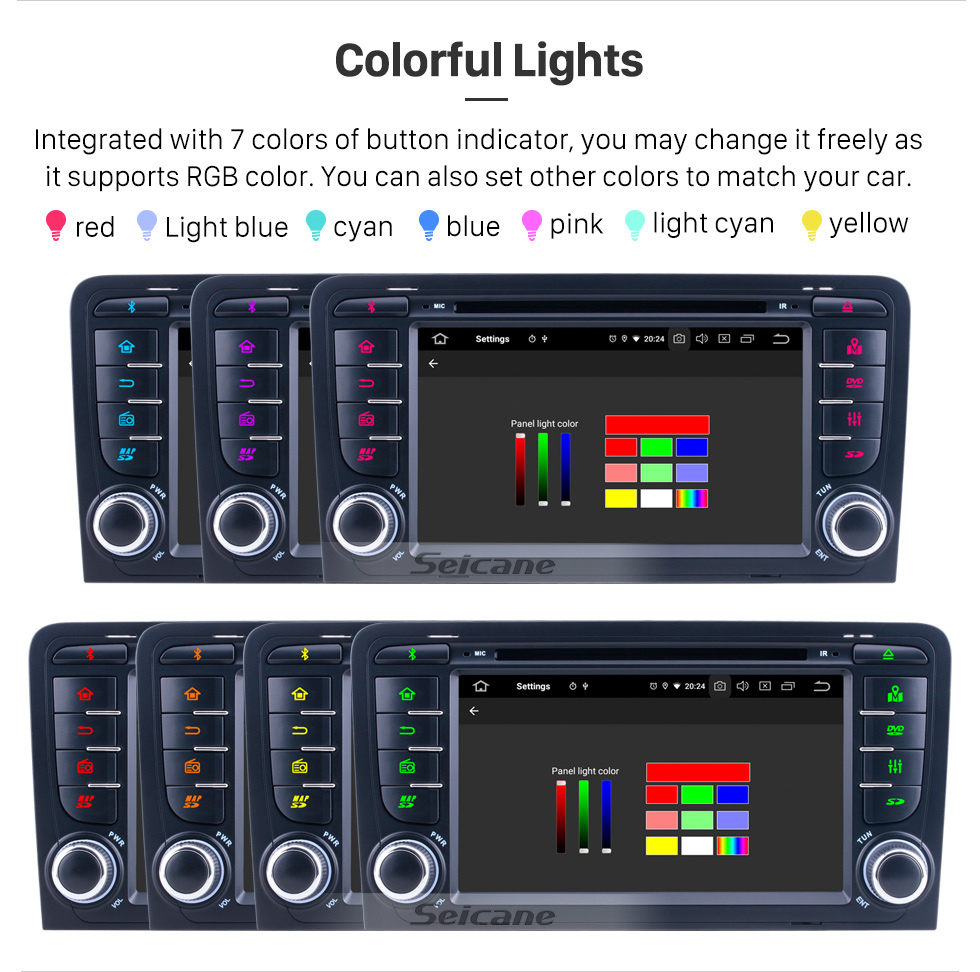 Seicane HD Touchscreen 7 inch Android 10.0 for 2011 Audi A3 Radio with GPS Navigation System Carplay Bluetooth support Digital TV Seicane HD Touchscreen 7 inch Android 10.0 for 2011 Audi A3 Radio with GPS Navigation System Carplay Bluetooth support Digital TV