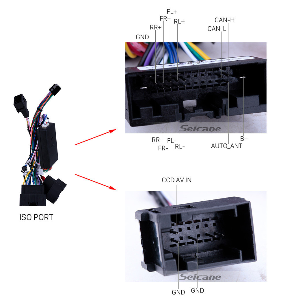 Seicane pour 2011 2012 2013 Ford focus 1024 * 600 Écran tactile Android 10.0 Radio DVD Système de navigation GPS avec lien miroir Bluetooth OBD2 DVR Caméra de recul 1080P 3G 4G WIFI Contrôle au volant Caméra de recul