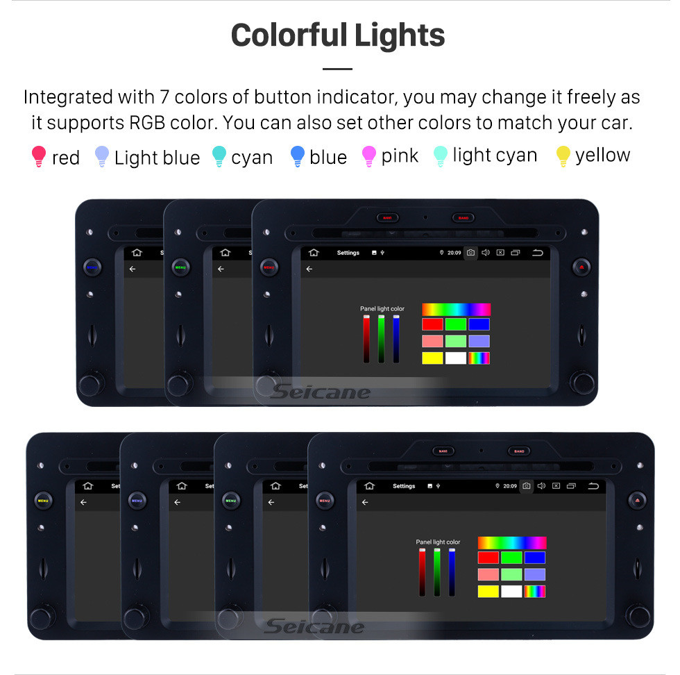 Seicane Android 11.0 à partir de 2005 Radio Alfa Romeo 159 Système de navigation GPS 7 pouces avec écran tactile HD Prise en charge Carplay Bluetooth TPMS Caméra arrière