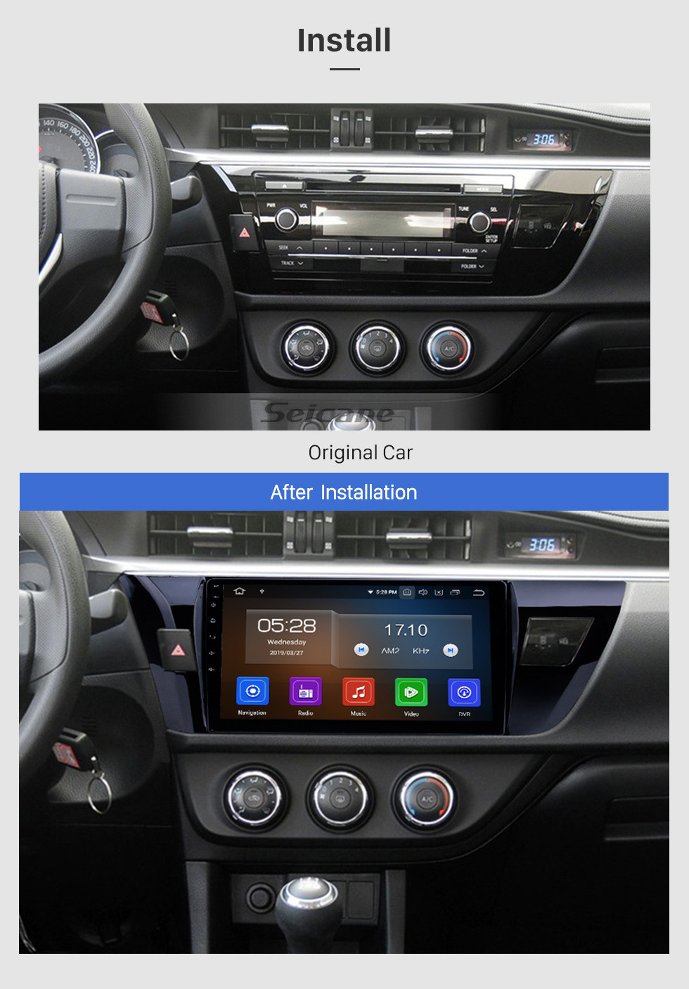 Seicane 10.1 inch 2013 2014 Toyota Corolla Radio Removal with Android 10.0 Autoradio Navigation Car Stereo for 1024*600 Multi-touch Capacitive Screen Bluetooth CD DVD Player 3G WiFi Mirror Link OBD2 Auto A/V MP3 MP4 HD 1080P Seicane 10.1 inch 2013 2014 Toyota Corolla Radio Removal with Android 10.0 Autoradio Navigation Car Stereo for 1024*600 Multi-touch Capacitive Screen Bluetooth CD DVD Player 3G WiFi Mirror Link OBD2 Auto A/V MP3 MP4 HD 1080P
