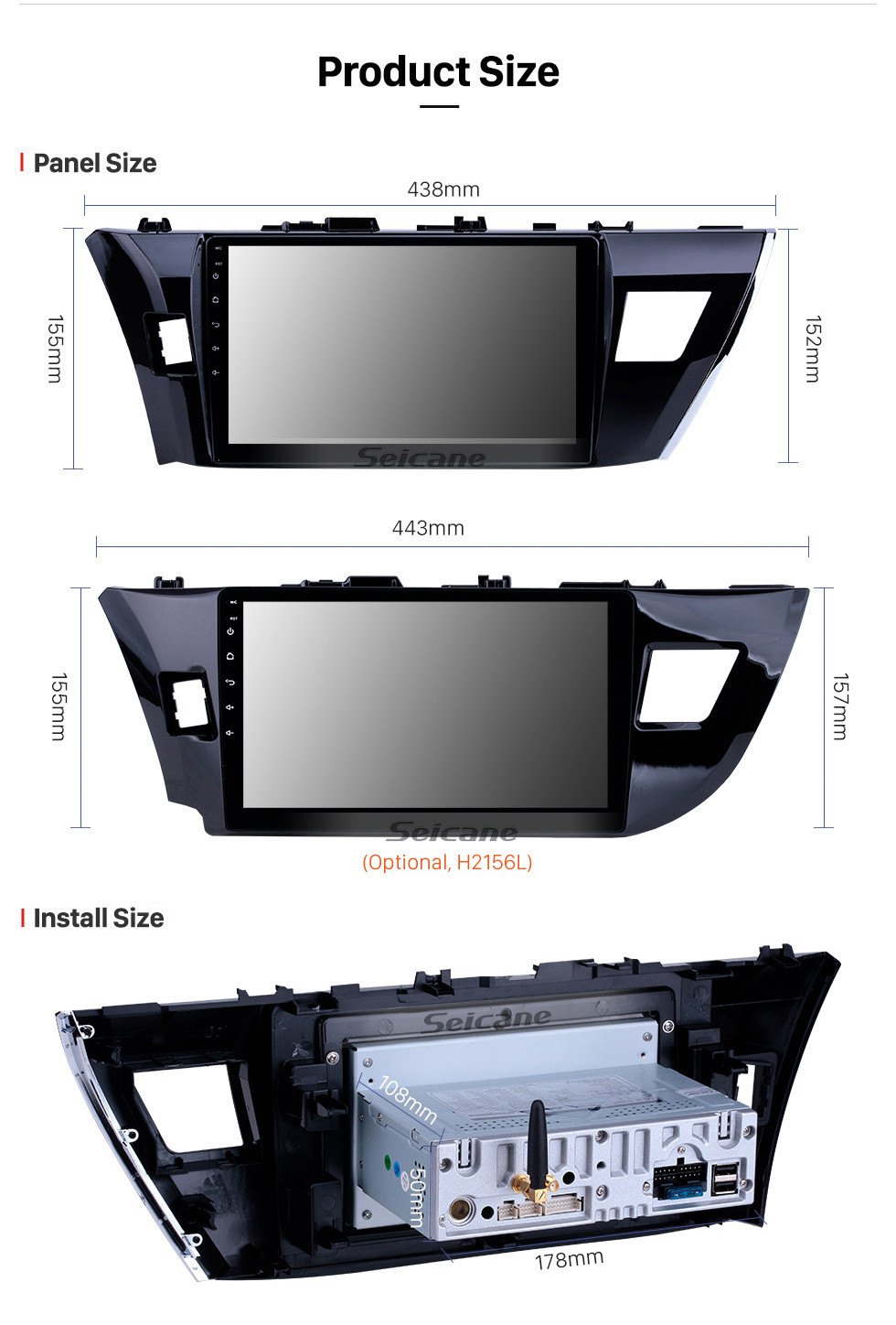 Seicane 10.1 inch 2013 2014 Toyota Corolla Radio Removal with Android 10.0 Autoradio Navigation Car Stereo for 1024*600 Multi-touch Capacitive Screen Bluetooth CD DVD Player 3G WiFi Mirror Link OBD2 Auto A/V MP3 MP4 HD 1080P Seicane 10.1 inch 2013 2014 Toyota Corolla Radio Removal with Android 10.0 Autoradio Navigation Car Stereo for 1024*600 Multi-touch Capacitive Screen Bluetooth CD DVD Player 3G WiFi Mirror Link OBD2 Auto A/V MP3 MP4 HD 1080P