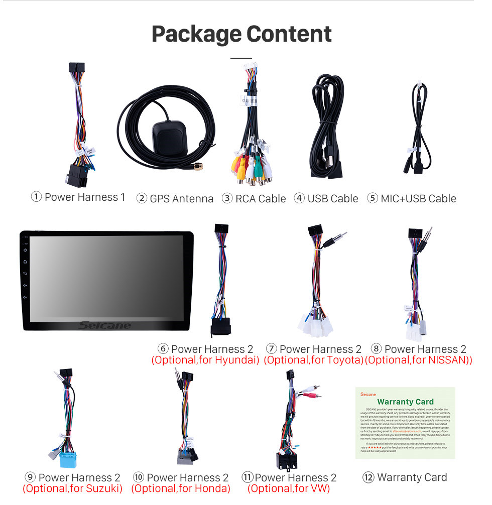 Seicane 10 zoll Android 10.0 Universal GPS Navigation System Bluetooth Telefon HD Touchscreen Spiegel Link 4G WIFI AUX DVR 1080 P DAB TPMS Rückfahrkamera Seicane 10 zoll Android 10.0 Universal GPS Navigation System Bluetooth Telefon HD Touchscreen Spiegel Link 4G WIFI AUX DVR 1080 P DAB TPMS Rückfahrkamera