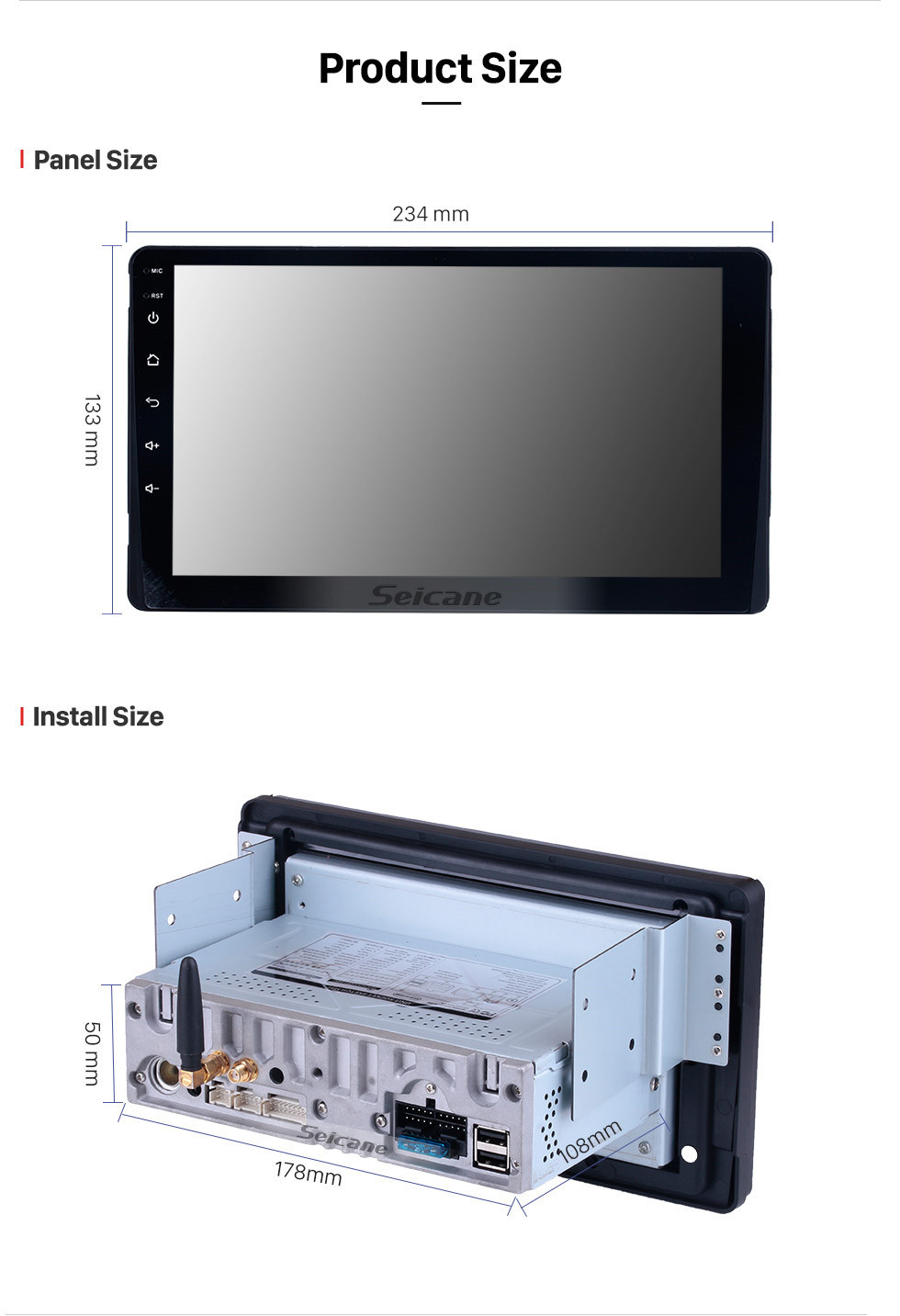 Seicane 9 Inch Aftermarket Android 10.0 Radio GPS Navigation system For 2015-2018 Toyota Sienna with Capacitive Touch Screen TPMS DVR OBD II Headrest Monitor Control USB SD Bluetooth 3G WiFi Video AUX Rear camera Seicane 9 Inch Aftermarket Android 10.0 Radio GPS Navigation system For 2015-2018 Toyota Sienna with Capacitive Touch Screen TPMS DVR OBD II Headrest Monitor Control USB SD Bluetooth 3G WiFi Video AUX Rear camera