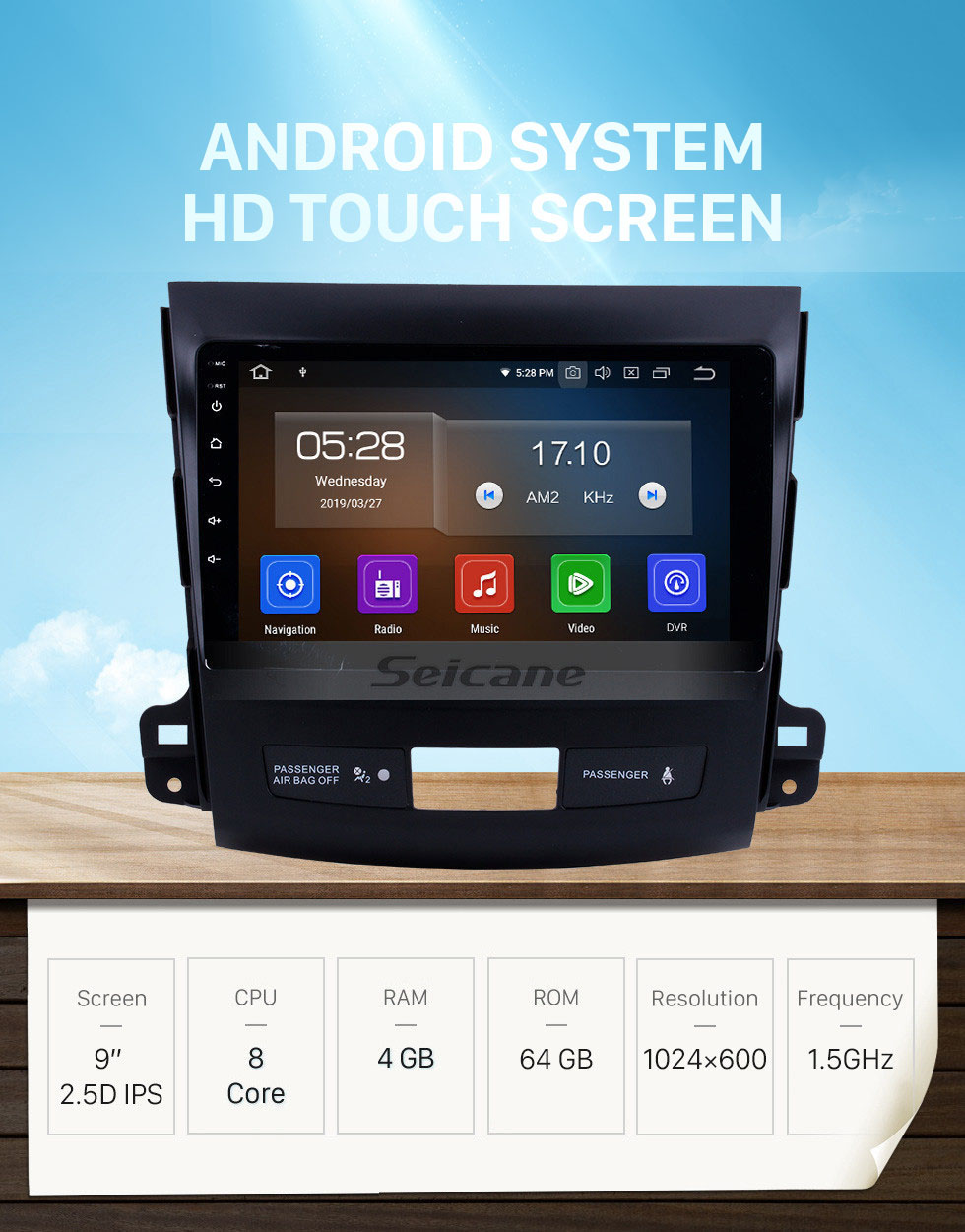 Seicane OEM 9 pouces Android 10.0 Radio Système de navigation GPS pour 2006-2014 Mitsubishi OUTLANDER Bluetooth HD 1024 * 600 écran tactile OBD2 DVR TV 1080P Vidéo 4G WIFI Contrôle du volant Caméra de recul USB Lien miroir Seicane OEM 9 pouces Android 10.0 Radio Système de navigation GPS pour 2006-2014 Mitsubishi OUTLANDER Bluetooth HD 1024 * 600 écran tactile OBD2 DVR TV 1080P Vidéo 4G WIFI Contrôle du volant Caméra de recul USB Lien miroir