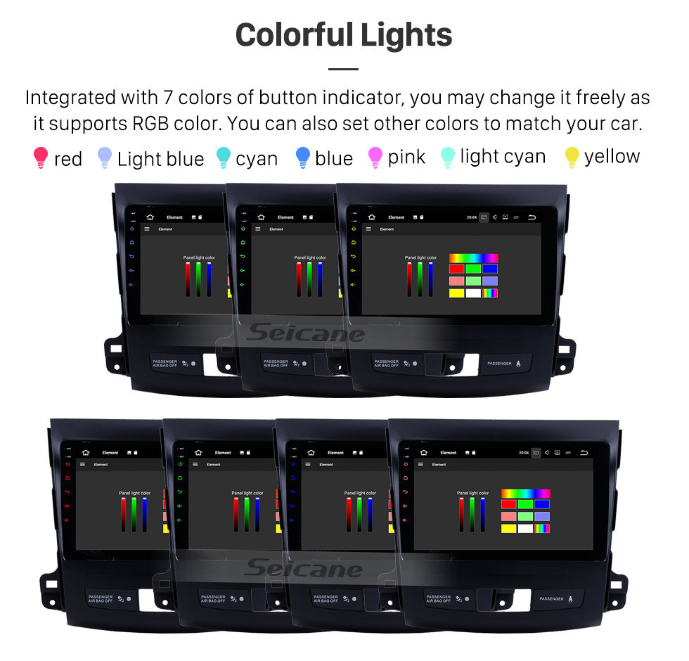 Seicane OEM 9 pouces Android 10.0 Radio Système de navigation GPS pour 2006-2014 Mitsubishi OUTLANDER Bluetooth HD 1024 * 600 écran tactile OBD2 DVR TV 1080P Vidéo 4G WIFI Contrôle du volant Caméra de recul USB Lien miroir Seicane OEM 9 pouces Android 10.0 Radio Système de navigation GPS pour 2006-2014 Mitsubishi OUTLANDER Bluetooth HD 1024 * 600 écran tactile OBD2 DVR TV 1080P Vidéo 4G WIFI Contrôle du volant Caméra de recul USB Lien miroir