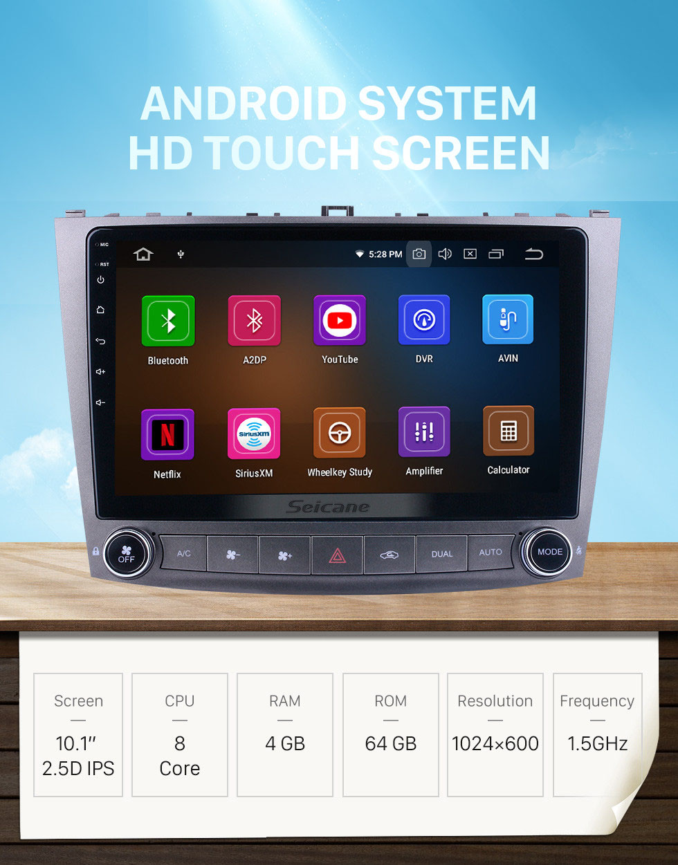 Seicane Android 10.0 For Lexus IS250 Radio 10.1 inch GPS Navigation System with Bluetooth HD Touchscreen Carplay support SWC Seicane Android 10.0 For Lexus IS250 Radio 10.1 inch GPS Navigation System with Bluetooth HD Touchscreen Carplay support SWC