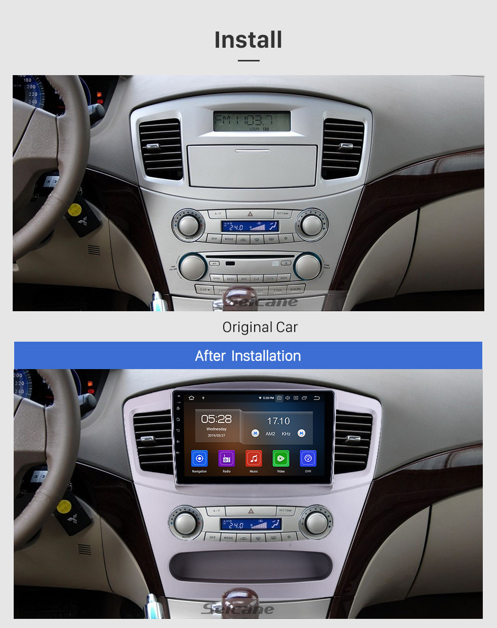 Seicane For 2010 Mitsubishi Galant Radio HD Touchscreen 9 inch Android 10.0 Bluetooth with GPS Navigation System Carplay support 1080P Seicane For 2010 Mitsubishi Galant Radio HD Touchscreen 9 inch Android 10.0 Bluetooth with GPS Navigation System Carplay support 1080P