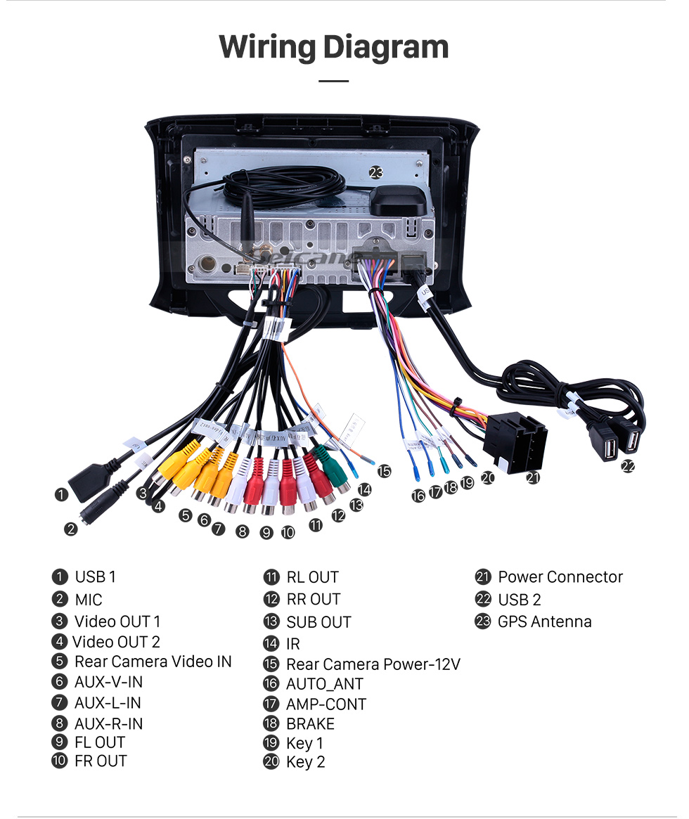 Seicane OEM Android 10.0 para 2015 2016-2019 Lada Xray Radio Pantalla táctil HD de 9 pulgadas con sistema de navegación GPS Bluetooth Soporte para juegos DSP